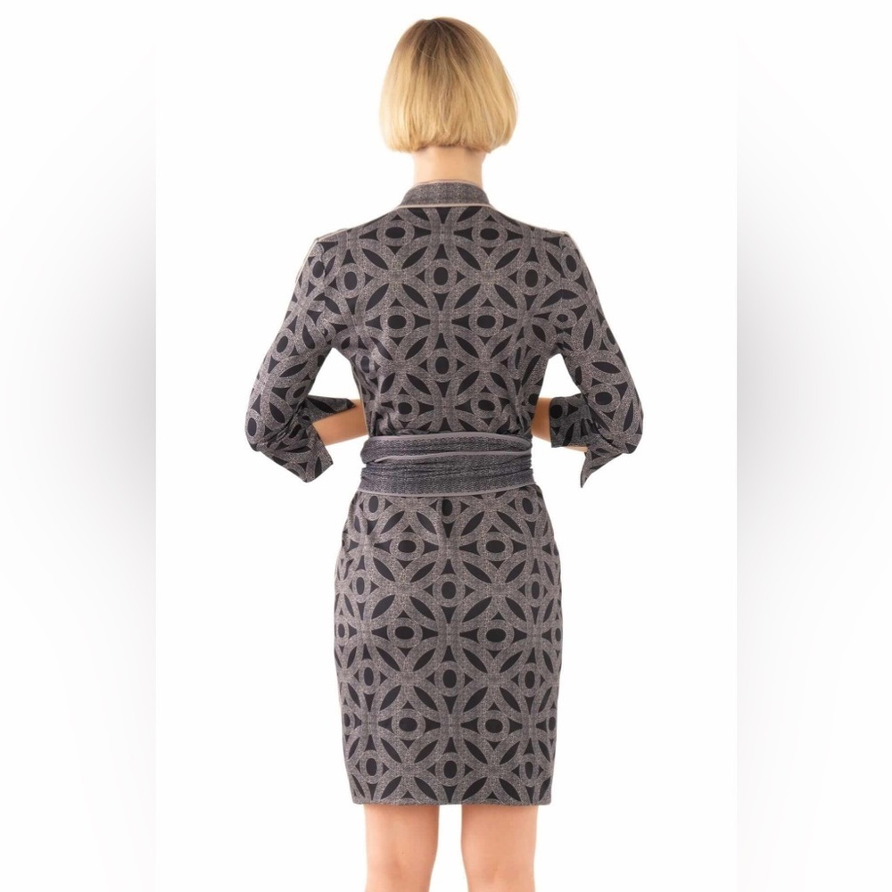 Gretchen Scott Designs Jersey Mandarin Dress Small - Picture 2 of 14